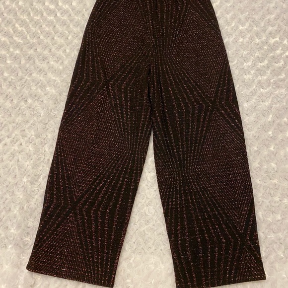 Trixxi Girl Black Rainbow Metallic Ruffle Jumpsuit - M - Picture 10 of 13